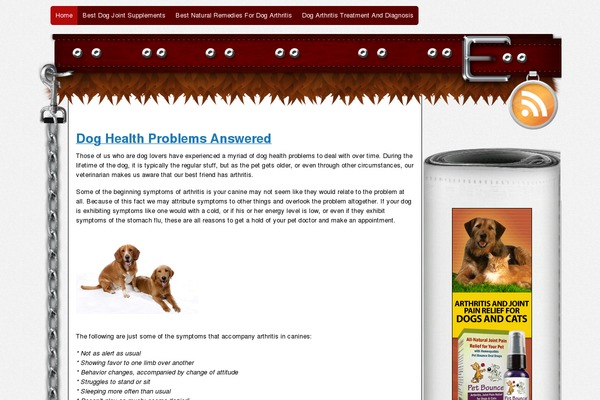 Dogs Life theme site design template sample