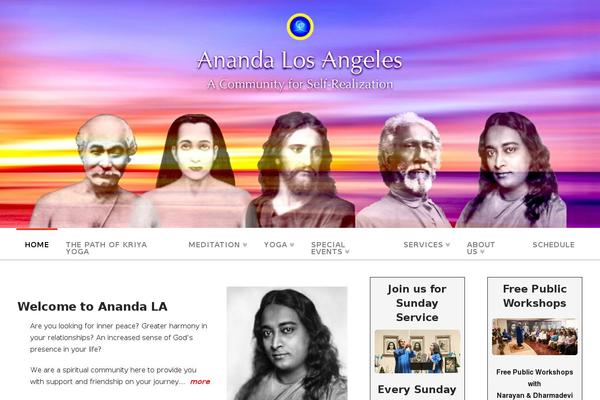 anandala.org site used X | The Theme