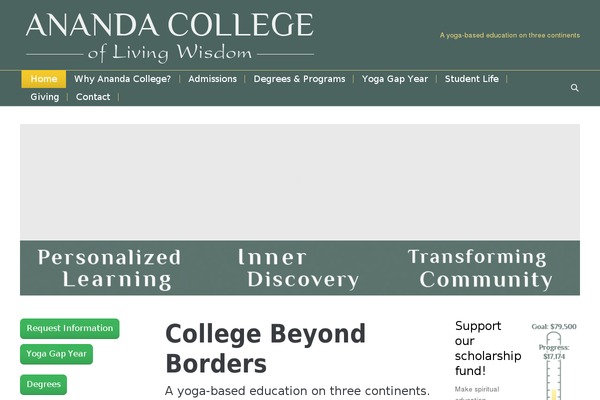 anandauniversity.org site used The7