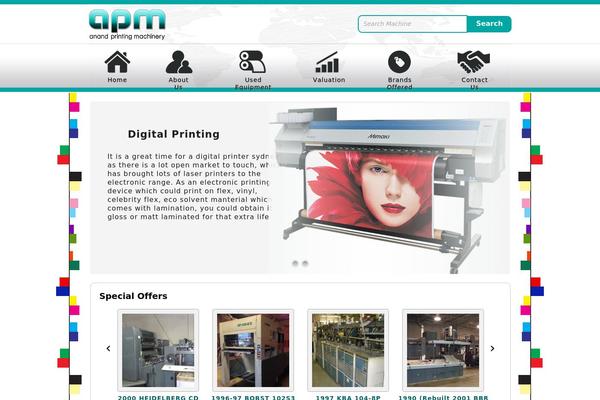 anandprintingmachinery.com site used Apm