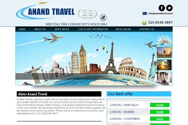 anandtravel.com site used Anandtravels