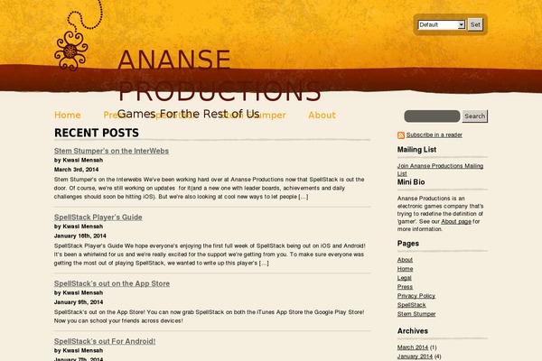 ananseproductions.com site used Access-modified
