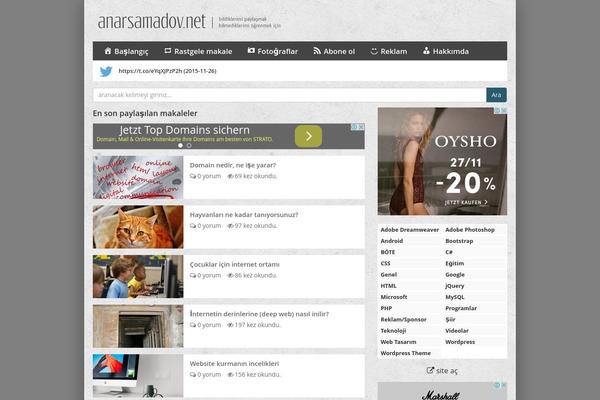 WordPress website example screenshot