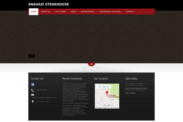 The Restaurant theme site design template sample