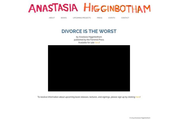 anastasiahigginbotham.com site used Slider Responsive Theme