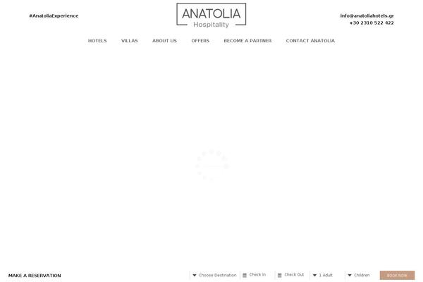 Anatolia theme site design template sample