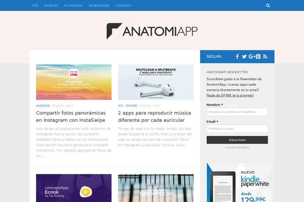 anatomiapp.es site used Tabor-master