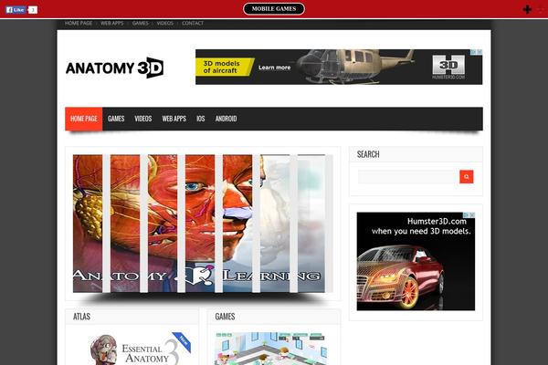 Gameleon theme site design template sample