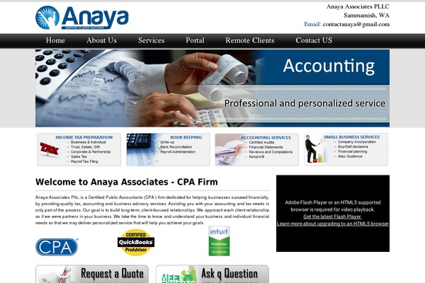 anaya-associates.com site used Ananya