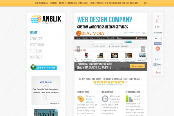 anblik.com site used Ananyoo