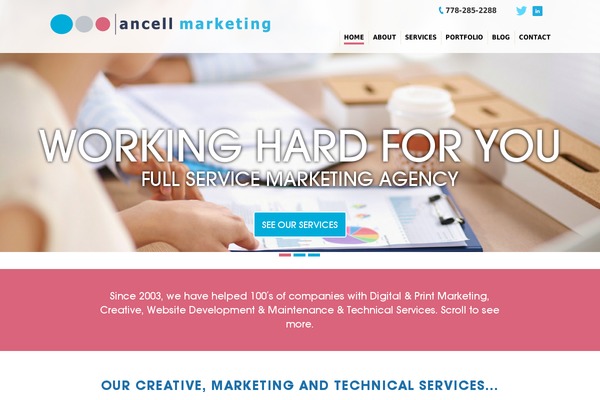 ancell.ca site used Ancellmarketing