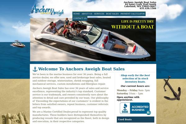 Anchors theme site design template sample