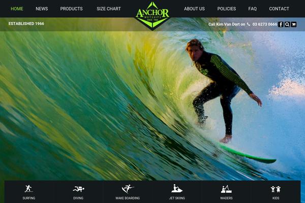 anchorwetsuits.com.au site used X Child