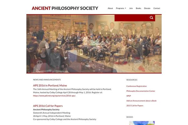 ancientphilosophysociety.org site used Aps