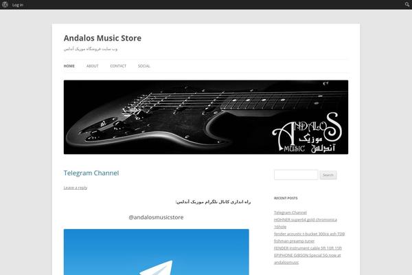 Twenty Twelve theme site design template sample