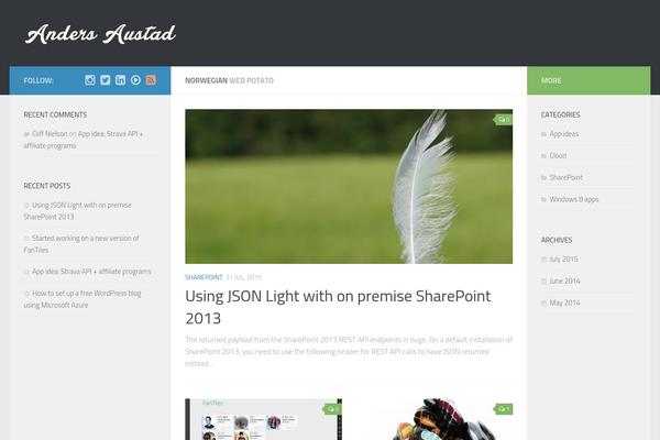 WordPress website example screenshot