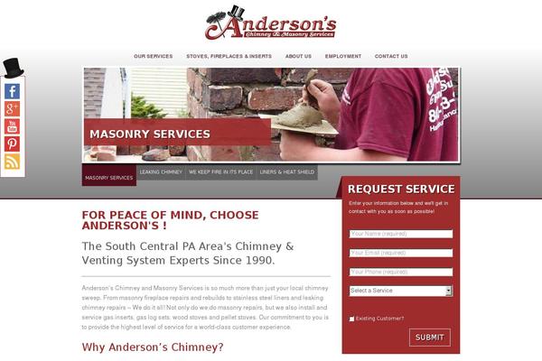 Anderson theme site design template sample