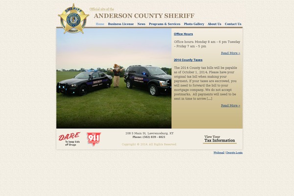 andersoncountysheriff.com site used Andersonco