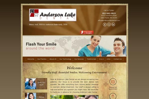 Anderson theme site design template sample