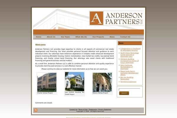 andersonpartnersllc.com site used Brown_template4