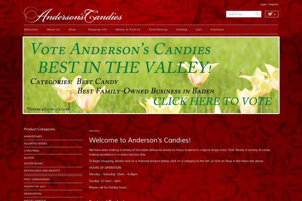 andersonscandies.com site used Cheope