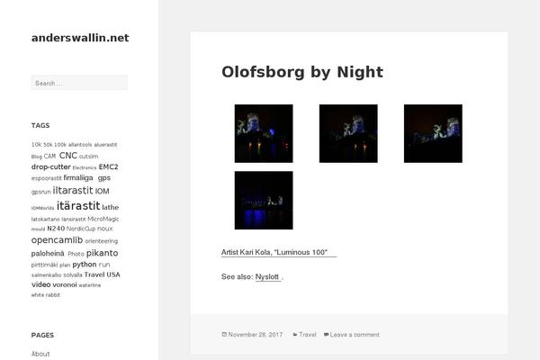 Twenty Fifteen theme site design template sample
