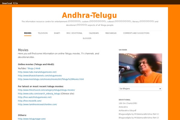 andhra-telugu.com site used Vika