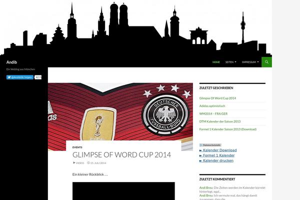 Twenty Fourteen theme site design template sample