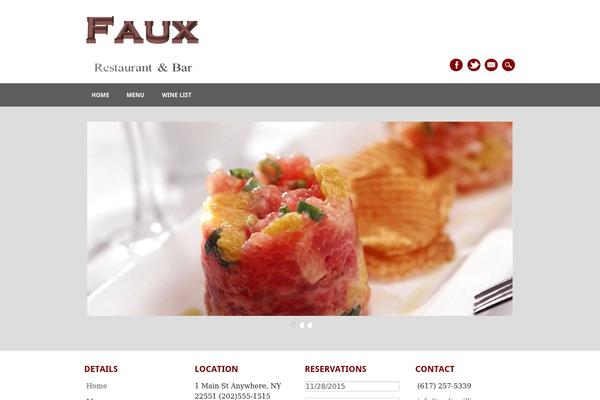 Restaurateur theme site design template sample