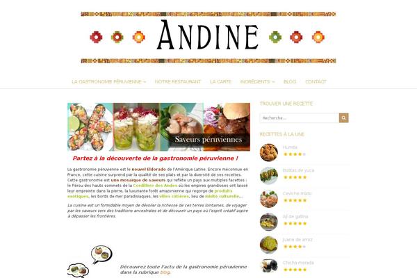 Food & Cook theme site design template sample