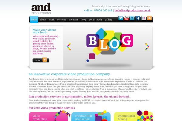 andproductions.co.uk site used And