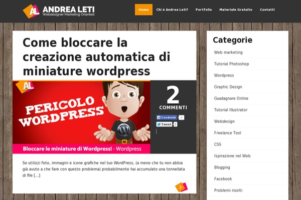 WordPress website example screenshot