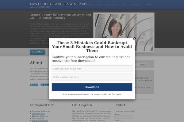 andreaparislaw.com site used Obscorp