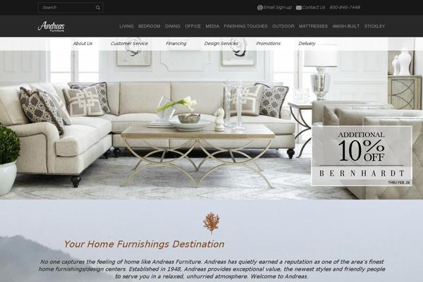 Amber theme site design template sample