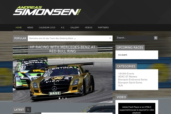 andreassimonsen.com site used Andreas-simonsen