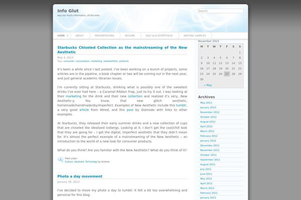 Azul theme site design template sample