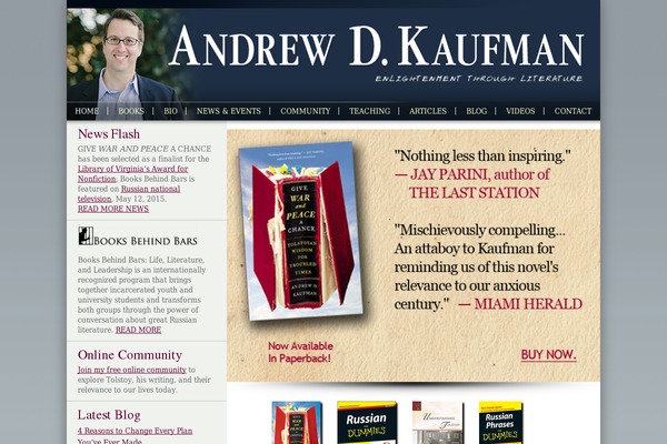 andrewdkaufman.com site used Kaufman-a