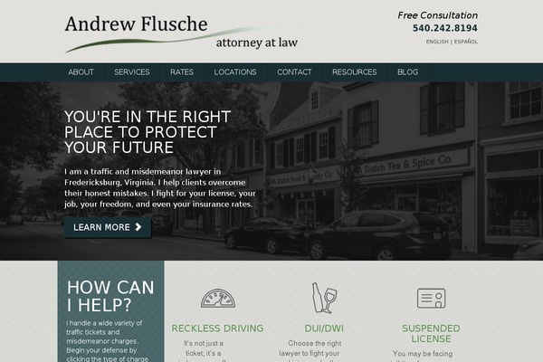 andrewflusche.com site used Andrew