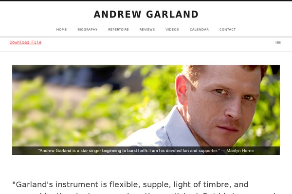 andrewgarland.com site used Promenade-child