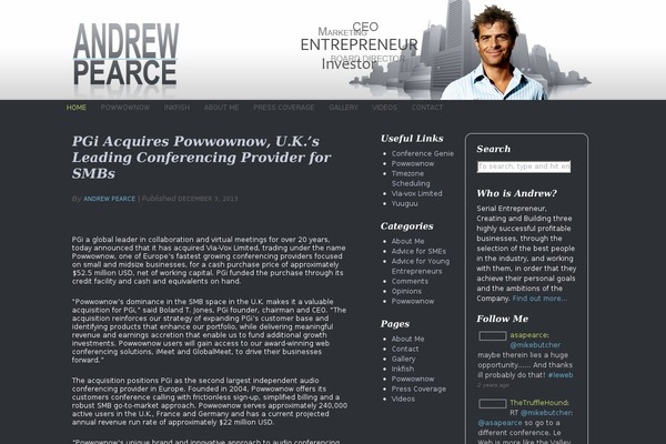 andrewjpearce.com site used Chilli