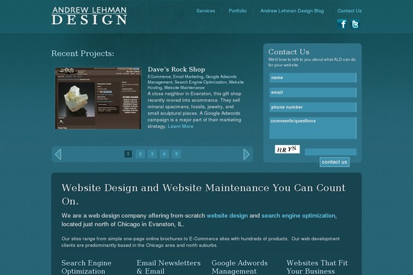 WordPress website example screenshot