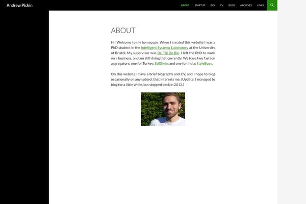 Twenty Fourteen theme site design template sample