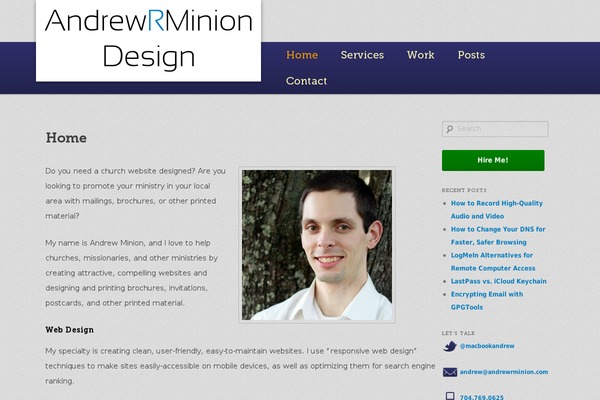 andrewrminion.com site used Andrewrminion-2018