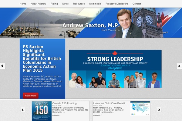 andrewsaxton.ca site used Congratulatory-child