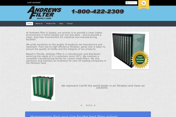 andrewsfilter.com site used Shopo