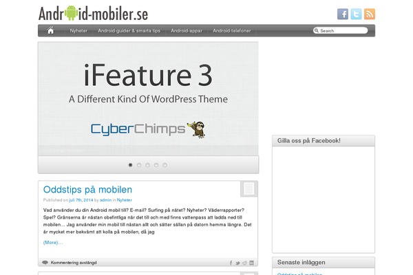 iFeature theme site design template sample