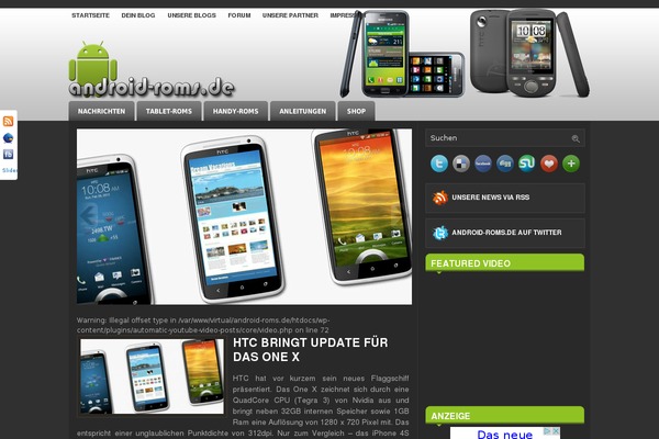 android-roms.de site used Androidphone