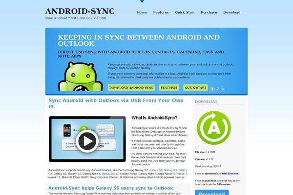 android-sync.com site used Dust