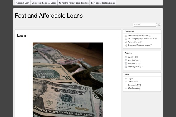WordPress website example screenshot