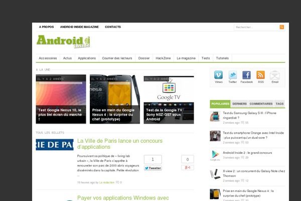 androidinside.fr site used Freshlife2